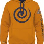 Naruto Shippuden Logo Orange Hoodie (L)