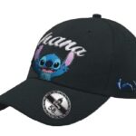 Disney Stitch Ohana Black Baseball Cap