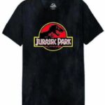 Jurassic Park Logo Classic Stone Wash T-Shirt Men (XXL)