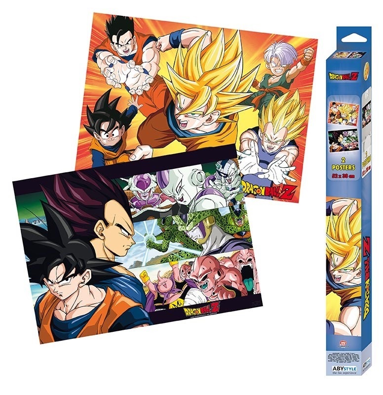 pos-3665361057505-c0d23ee871f8f2b5314c20631fc255ed.jpg Dragon Ball Saiyans Set 2 Posters 52x38cm - Image 1