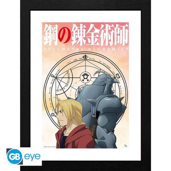 Fullmetal Alchemist The Elric Brothers Frame 30x40cm