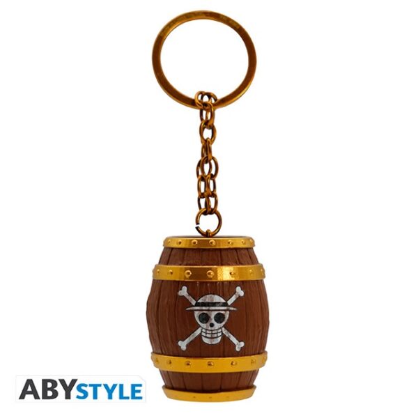 One Piece Barrel 3D Keychain