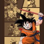 Dragon Ball Goku Retro Poster 91x61cm