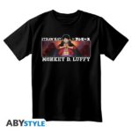 One Piece Monkey D.Luffy Black T-Shirt (XXL)