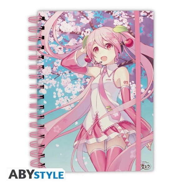Hatsune Miku Cherry Blossoms A5 Notebook