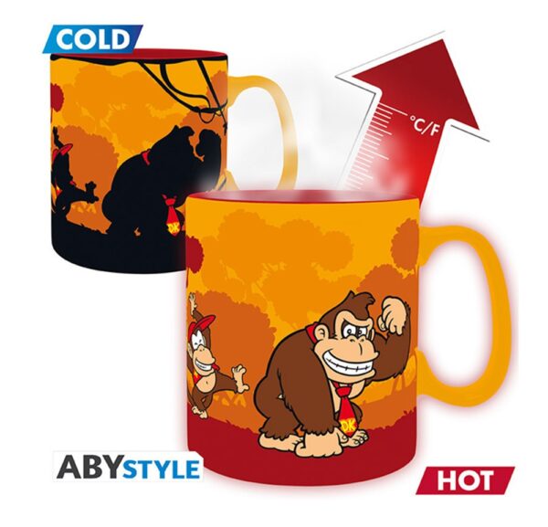Super Mario Donkey Kong Heat Change Mug