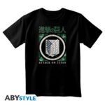 Attack On Titan Scout Legion Black T-Shirt (XL)