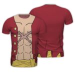 One Piece Monkey D.Luffy New World Cosplay T-Shirt (L)