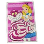 Disney Alice & Chesire Cat Premium Sherpa '100X150cm'