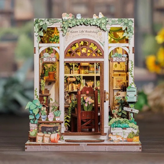 DIY Miniature House Green Life Bookshop