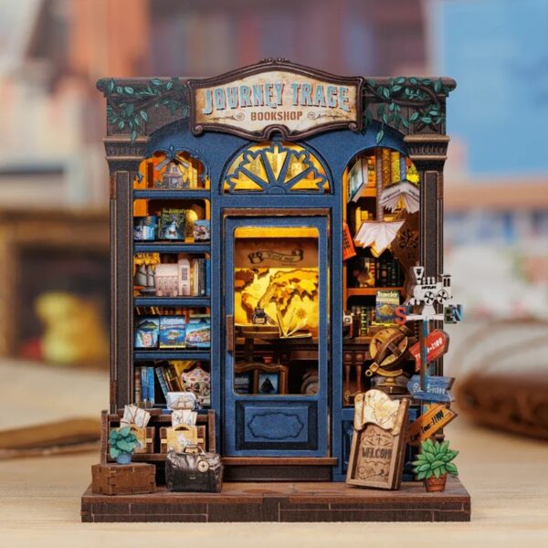 DIY Miniature House Journey Trace Bookshop