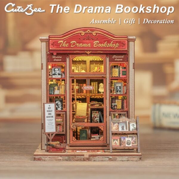DIY Miniature House Drama Bookshop
