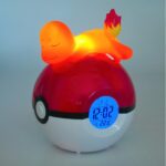 Pokemon Charmander Pokeball Alarm Clock with LED Lamp