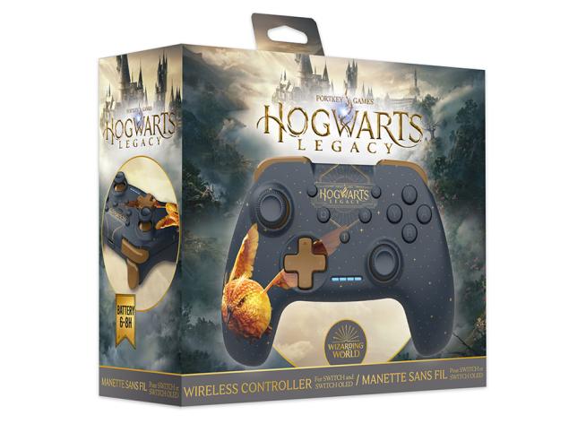 pos-3760178625111-56c328280c0d6a000b52d47a226f5773.jpg Freaks & Geeks Nintendo Switch Hogwarts Legcacy Golden Snitch Wireless Controller - Image 1