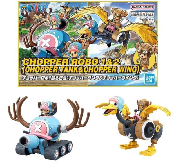 One Piece Chopper Robot 1&2 (Chopper Tank & Chopper Wing) Bandai Model Kit