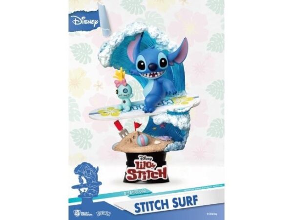 Disney Stitch Surf Summer Series D-Stage Beast Kingdom Figure