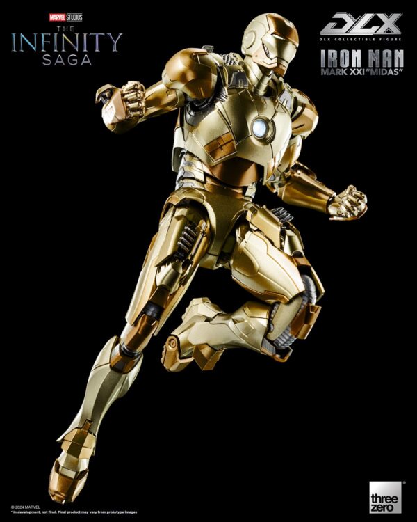 Marvel The Infinity Saga Iron Man Mark XXI "Midas" DLX Threezero Figure