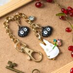 My Neighbor Totoro White Totoro & Fruits Chainette Charms
