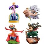 One Piece Logbox Re Birth Egghead Petitrama Megahouse 4 Statue Set