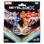 Beyblade X Captain America 4-70GB & Red Hulk 1-80R Set