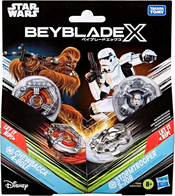 Beyblade X Chewbacca 4-80LF & Stormtrooper 5-70B Pack
