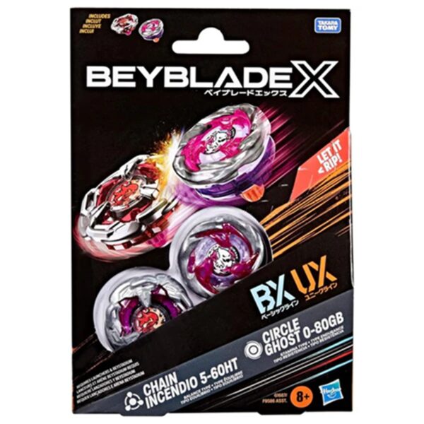 Beyblade X Circle Ghost 0-80GB & Chain Incendio 5-60HT