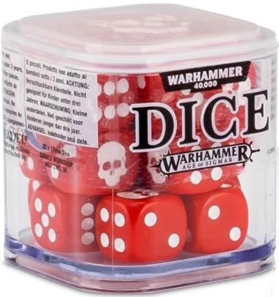 Warhammer 12mm Dice Set Red (65-36)