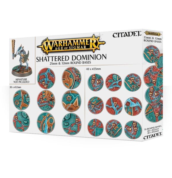 Citadel Shattered Dominion 25 & 32mm Round Bases (66-96)
