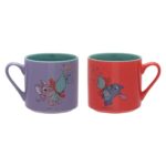 Disney Stitch & Angel Merry Everything Set of 2 Colored Mugs
