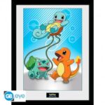 Pokemon Kanto Starter Frame 30x40cm