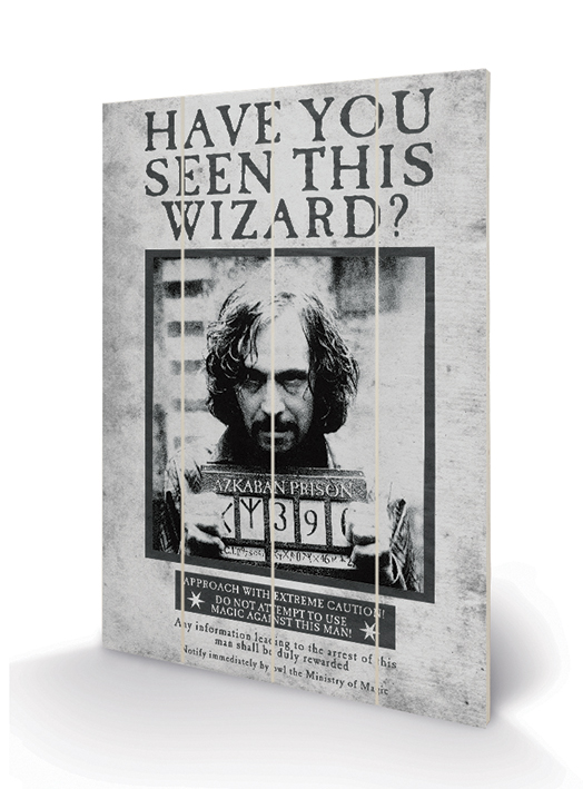 Harry Potter Sirius Wanted Printing On Wood 40x59cm