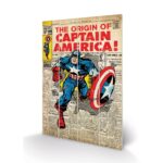 Marvel Captain America Origin Printing On Wood 40x59cm