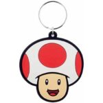 Super Mario Toad Rubber Keychain