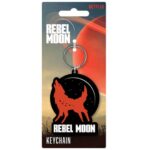 Rebel Moon Howling Wolf Keychain