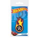 Hot Wheels Burning Tyre Keychain