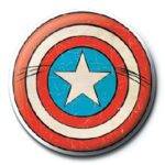 Marvel Captain America Shield Button Badge