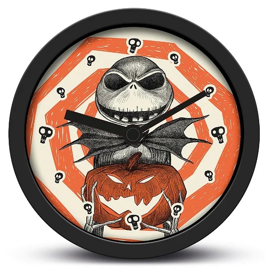 pos-5050293858876-191602c17ffce06366339f657b8c8e99.jpg Disney Nightmare Before Christmas Pumpkin King Wall Clock - Image 1