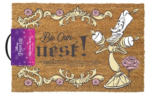 Disney Beauty & The Beast Be Our Guest Door Mat