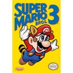 Super Mario Bros 3 Nes Cover Poster 61x91 cm