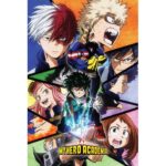 My Hero Academia Characters Mosaic Poster 61x91cm