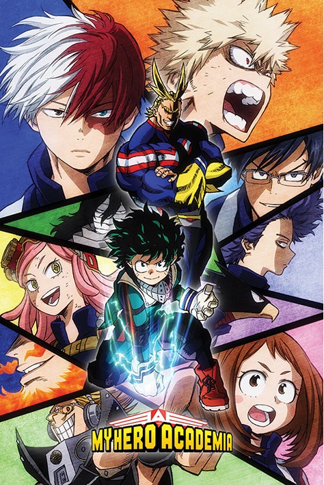 My Hero Academia Characters Mosaic Poster 61x91cm