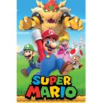 Super Mario Character Montage Poster 61x91 cm