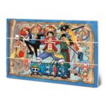 One Piece Straw Hat Pirates Map Wood Print 20x29.5cm