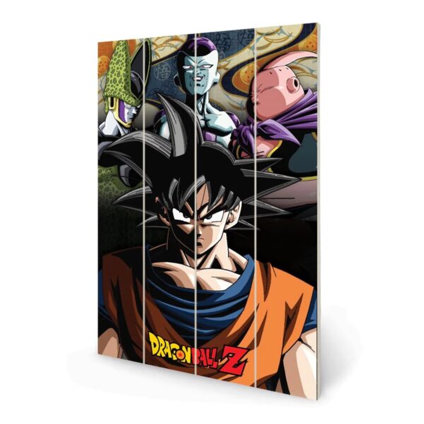 Dragon Ball Z Under The Shadow of Evil Wood Print 40x59cm