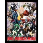 One Punch Man Heroes & Villains Collector Print 30x40cm