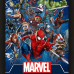Marvel Lenticular 3D Poster In Black Frame