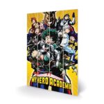 My Hero Academia Heroes Wood Print 40x59cm