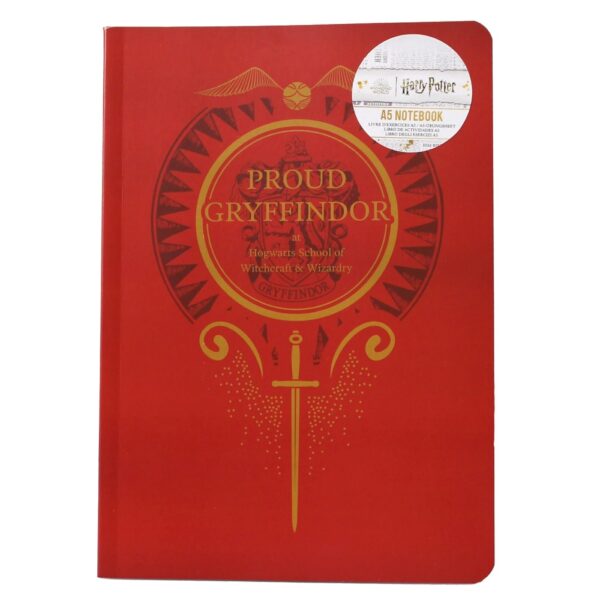 Harry Potter Proud Gryffindor A5 Notebook