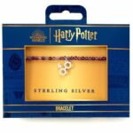 Harry Potter Lightning Bolt Sterling Silver Charm & Pearls Bracelet