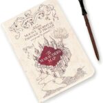 Harry Potter Marauder Map Notebook A5 + Wand Pen Set